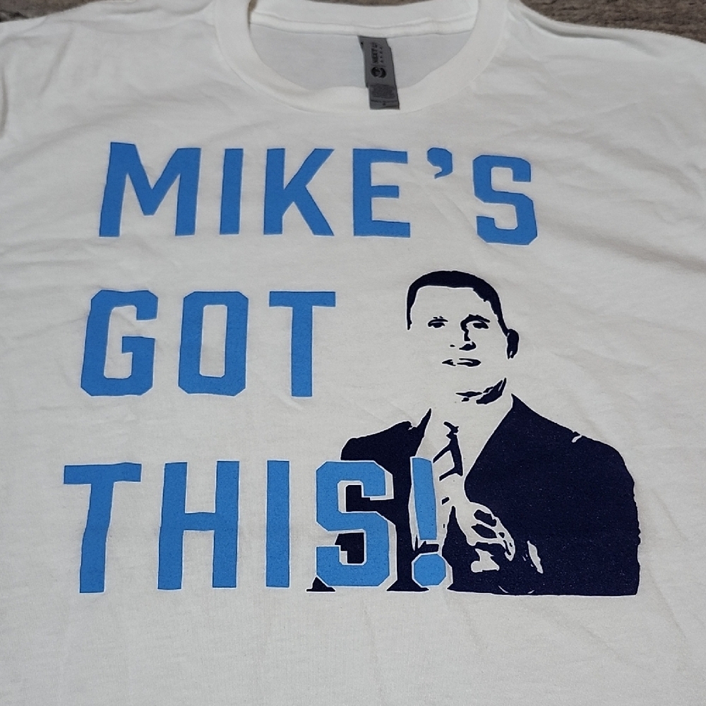 "MIKE'S GOT THIS" DM INJURY LAW WHITE CREW-NECK TEE-SHIRT UNISEX